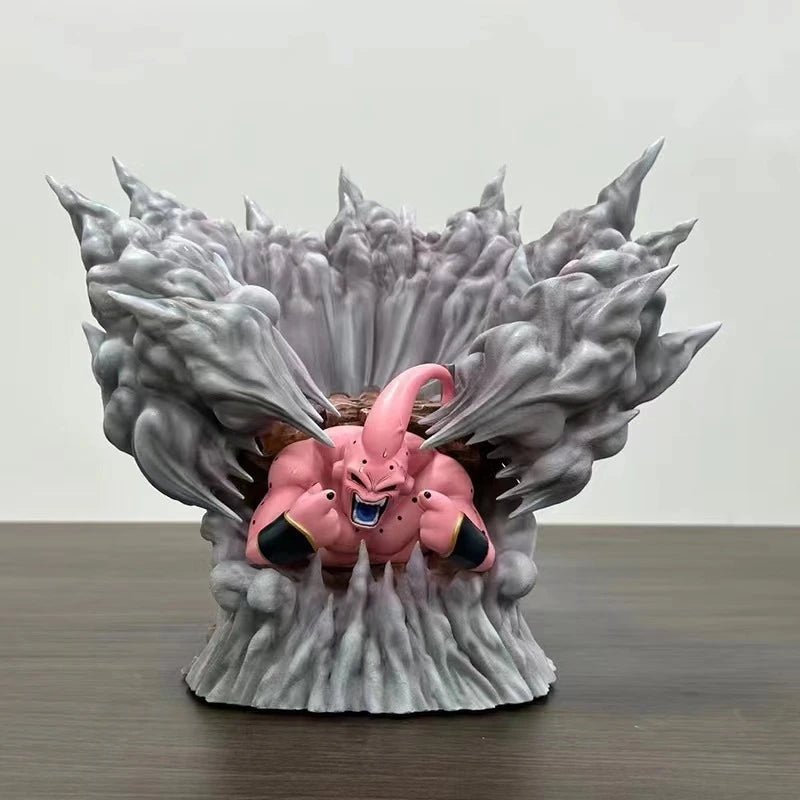 "Impresionante Figura de Majin Buu de 32cm - Estatua de PVC de Colección - El Regalo Perfecto para Fans de Dragon Ball Z" - EStore - EStore - 14:175#B;977:4#32cm - Parte abajo - 32cm - 49015374610766