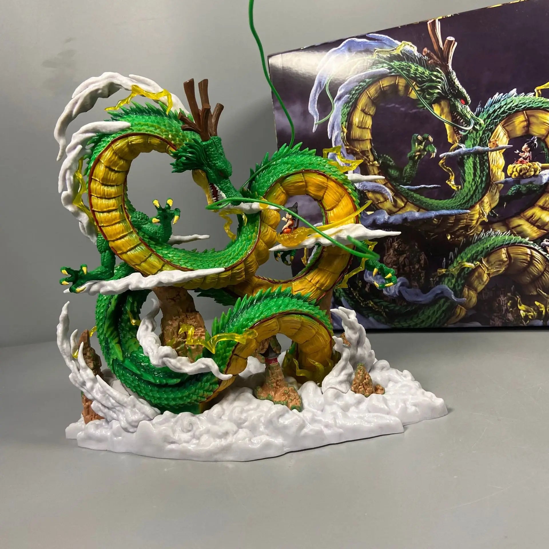 Figura de Shenlong y Goku 24cm modelo de estatua de Pvc,Figuras anime. - EStore - EStore - 14:193#with box - with box - Figura de Shenlong y Goku 24cm modelo de estatua de Pvc,Figuras anime.
