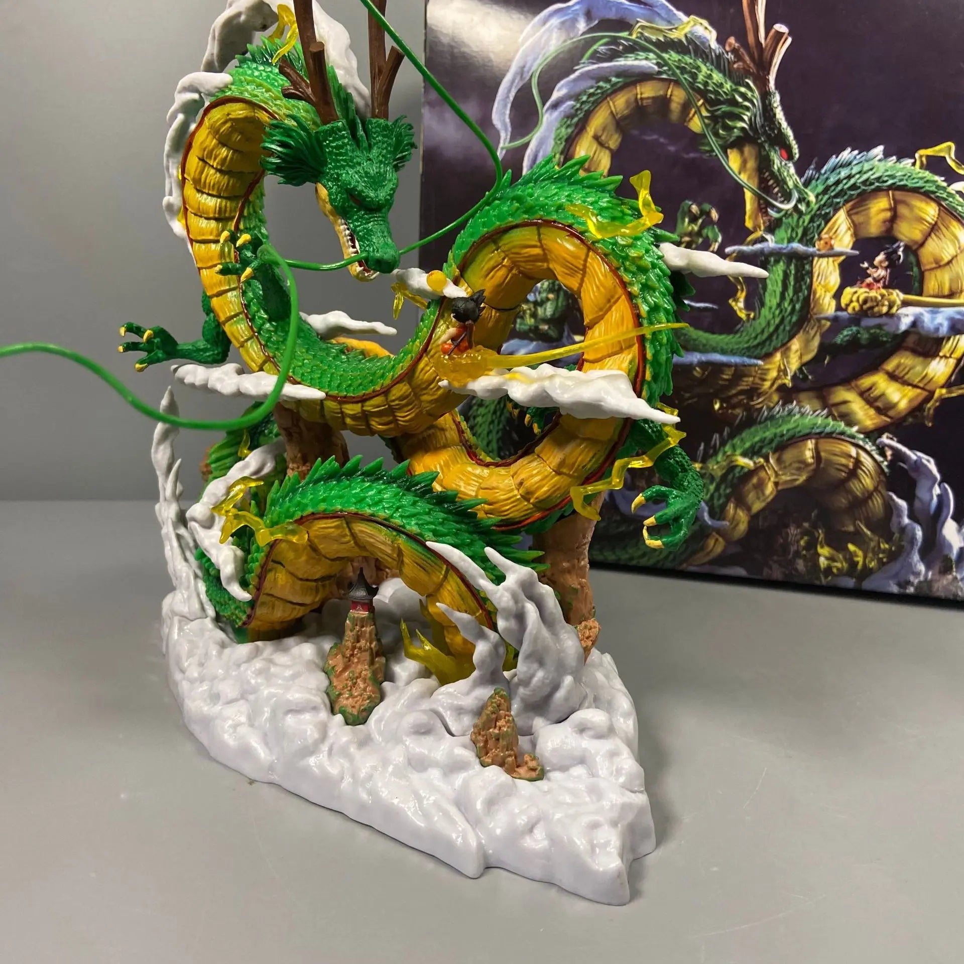 Figura de Shenlong y Goku 24cm modelo de estatua de Pvc,Figuras anime. - EStore - EStore - 14:193#with box - with box - Figura de Shenlong y Goku 24cm modelo de estatua de Pvc,Figuras anime.