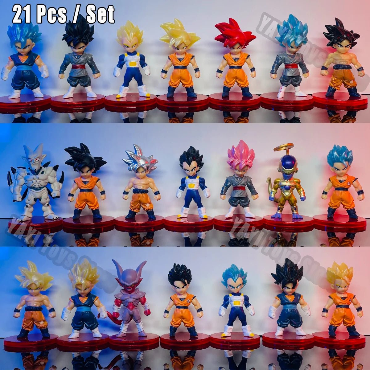 Set de Figuras Dragon Ball Z - Goku, Gohan, Vegeta, Broly y Más | Modelo de Acción - EStore - EStore - 14:10#B 21pcs No box - B 21 pcs - 49447693746510